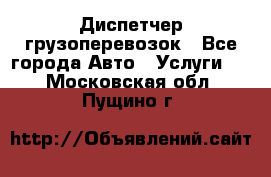 Диспетчер грузоперевозок - Все города Авто » Услуги   . Московская обл.,Пущино г.